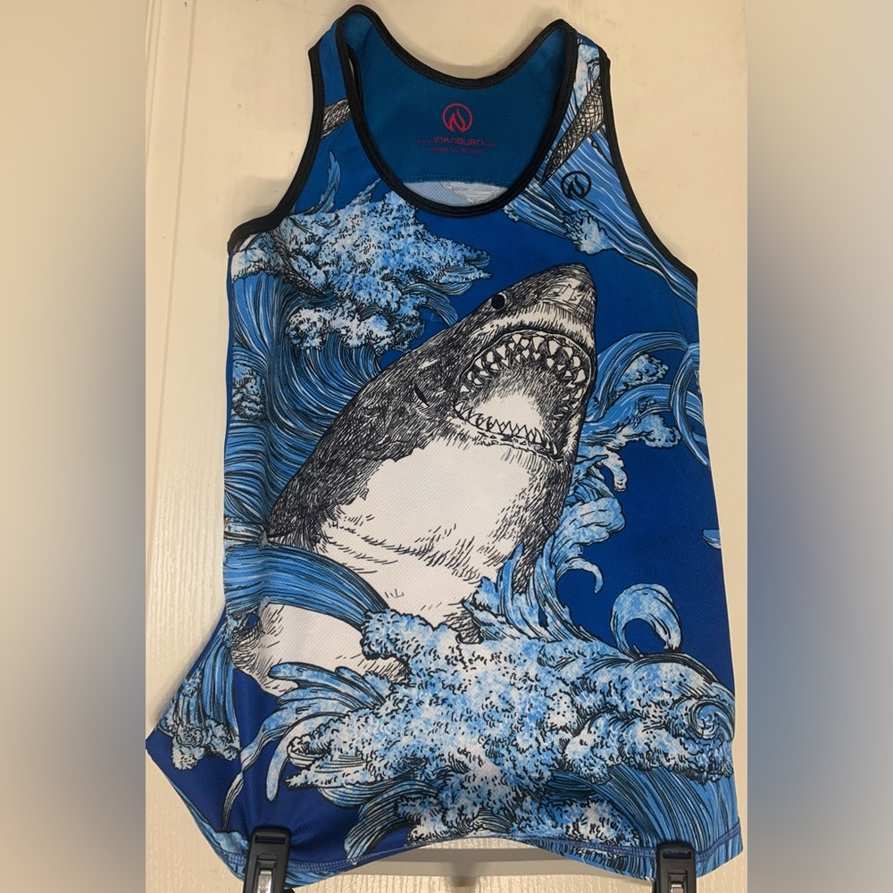 Ink n Burn Shark Singlet